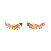 Load image into Gallery viewer, Lavender Branch Earrings
